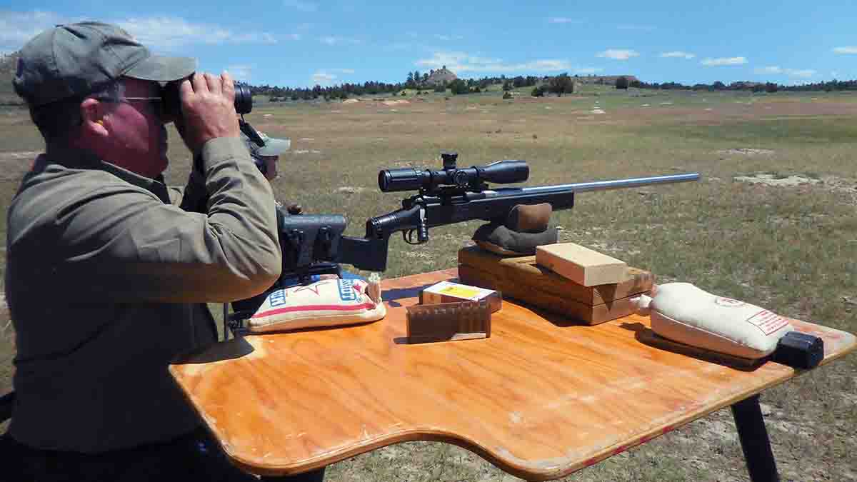 Prairie dog shooting is great for zeroing a rifle at longer ranges, partly because a lot of prairie dog country contains sandy cutbanks which not only throw up bullet dust, but leave pockmarks.